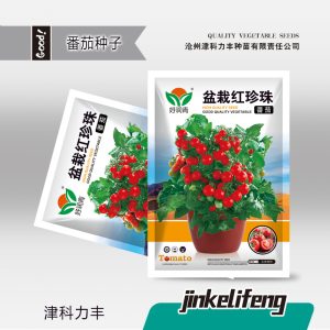 Approximately 100 red pearls in a pot